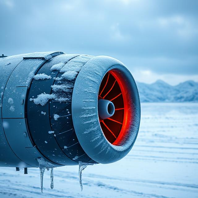 the view of aircraft engine