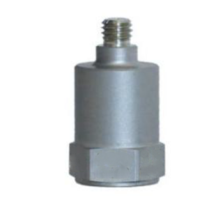 682G88 industrial accelerometer with welded stainless steel housing and M5 connector for high-frequency machinery vibration tracking.
